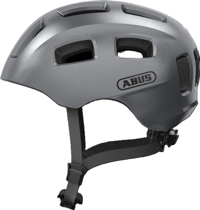 Casque de vélo Abus youn-i 2.0 graphite argent m - 52-57 cm - argent - adapté pour une utilisation sur vélos électriques - vélos de ville - 260 g