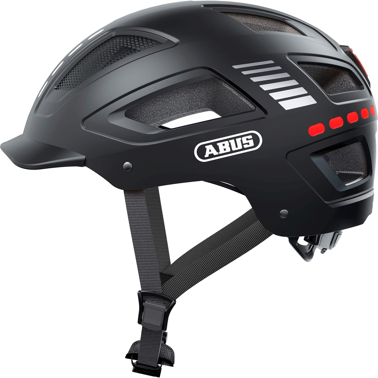 ABUS Casco Hyban 2.0 LED Signal Black M 52-58 cm