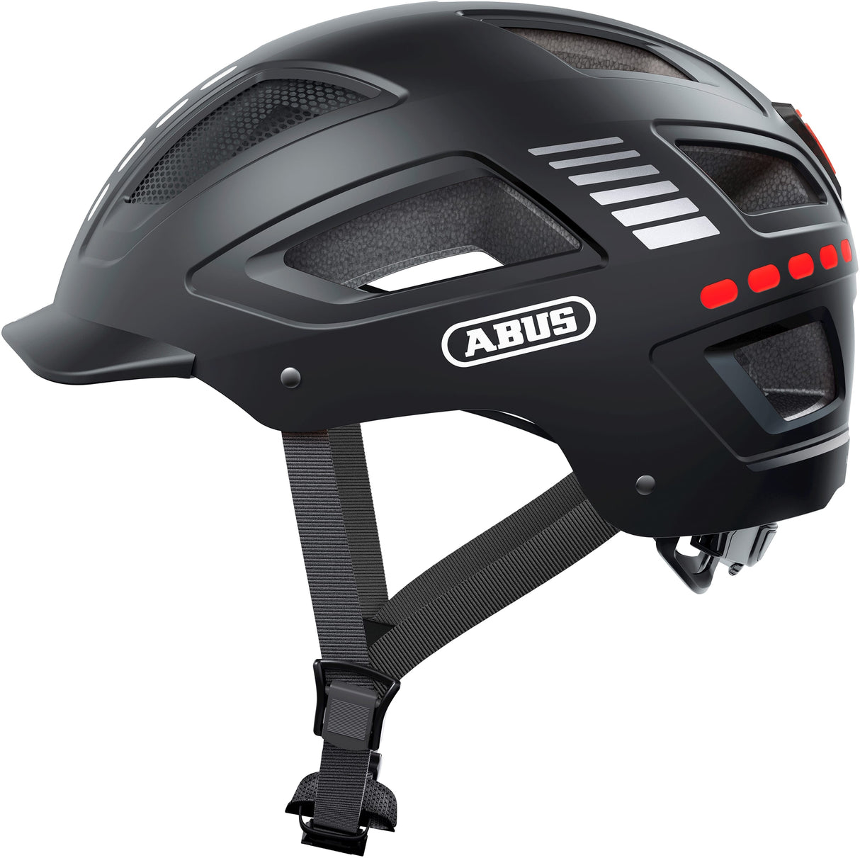 ABUS Casco Hyban 2.0 LED Signal Negra L 56-61 cm