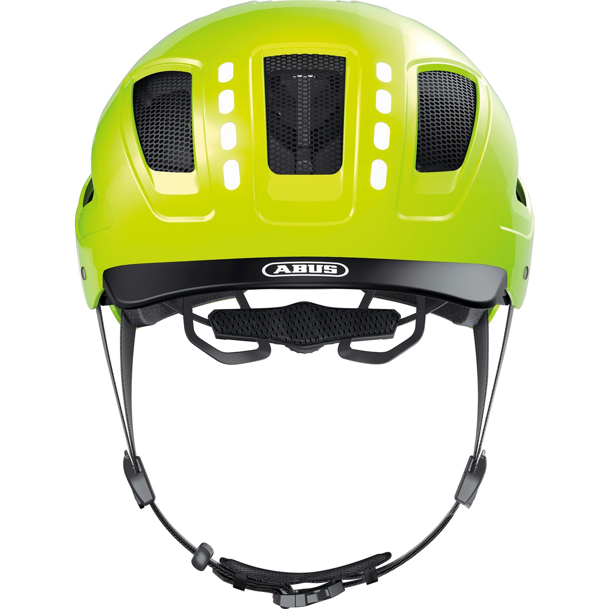 Abus helm Hyban 2.0 LED signal Geel L 56-61cm