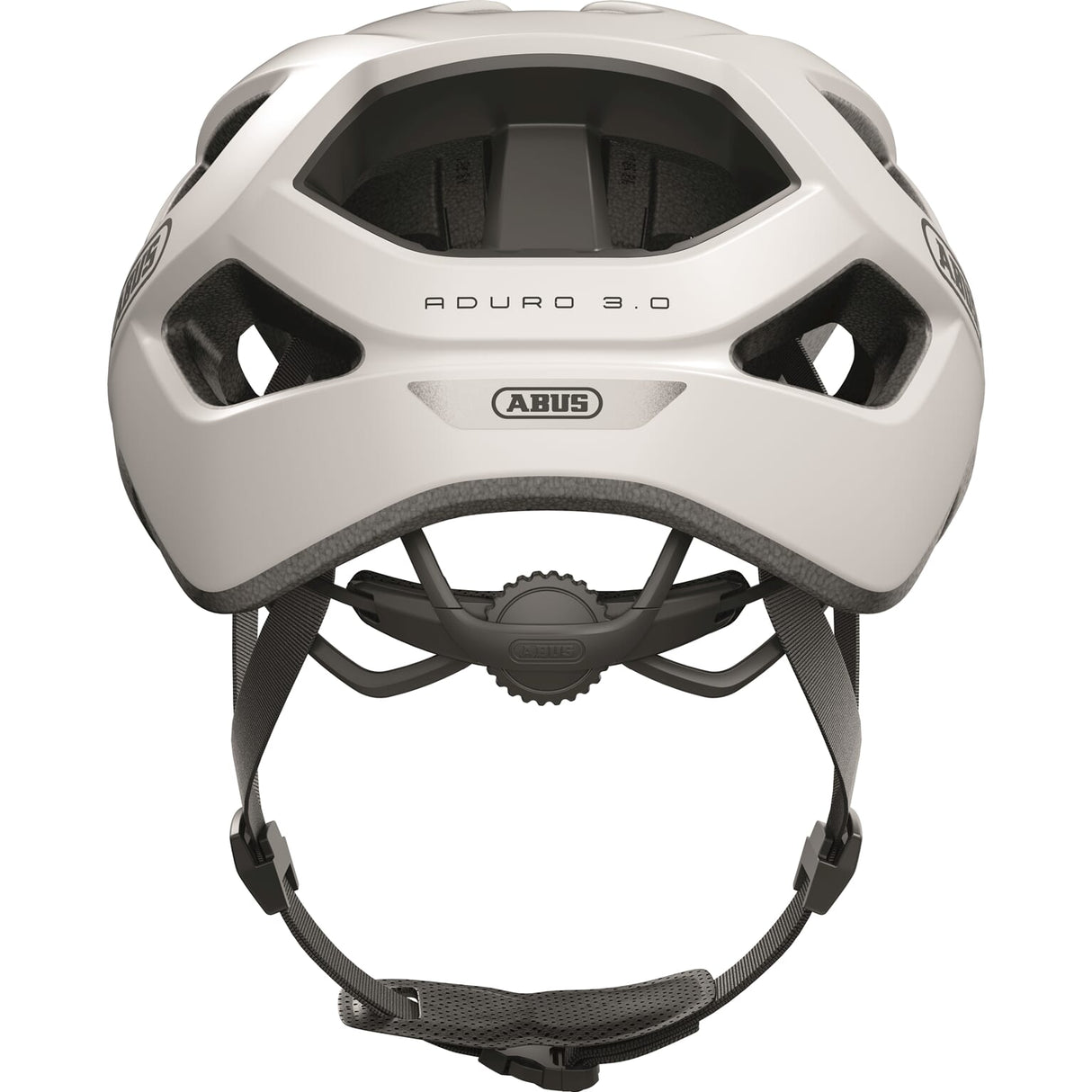 Abus Helm Aduro 3.0 - sécher a komfortable Velable Helm fir sportlech Fahrt - Polar Wäiss m