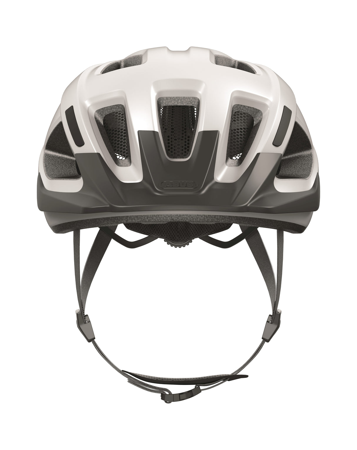 ABUS HELM ADURO 3.0 - Casque de vélo sûr et confortable pour la conduite sportive - blanc polaire M