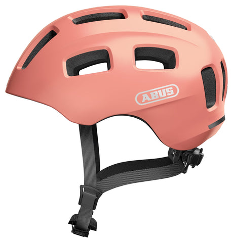 Casque de vélo Abus Youn-i 2.0 - avec lumière pour enfants, adolescents et jeunes adultes - pour filles et garçons - or rose, taille s
