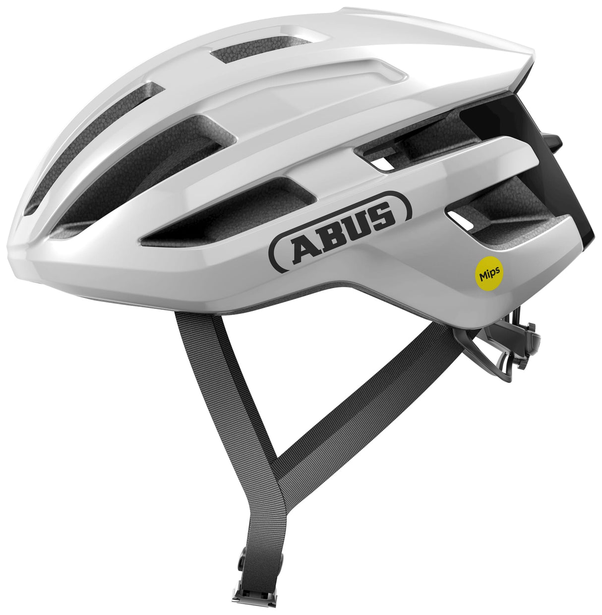 Abus Helm Powerdome Mips Shiny White M 54-58 cm