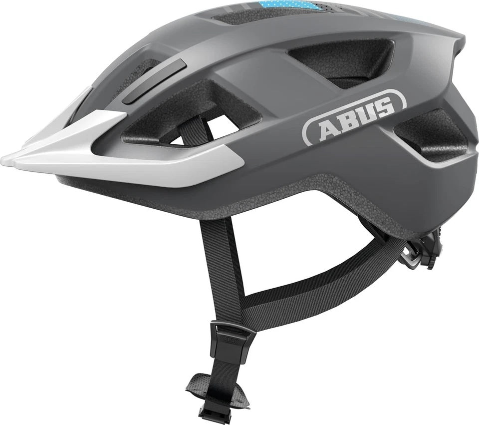 Abus casque aduro 3.0 led race gris m 52-58cm