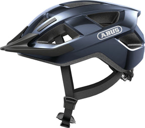 Casque de vélo Abus Aduro 3.0 LED bleu nuit l - 58-62 cm - bleu - adapté pour une utilisation sur vélos électriques - vélos de ville - 335 g