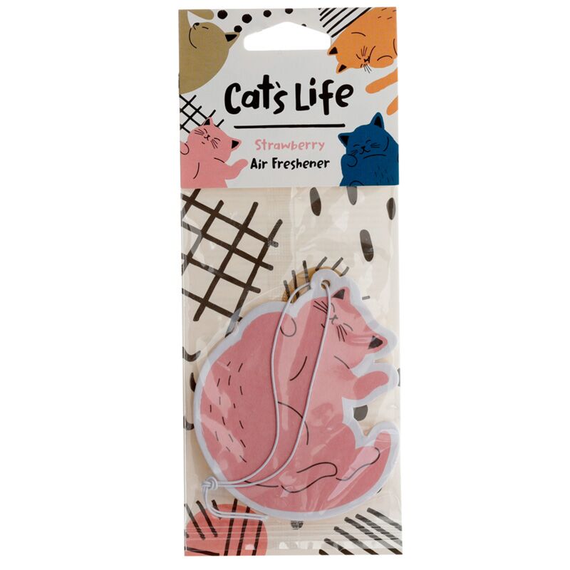 Fraise - désodorisant vie de chat