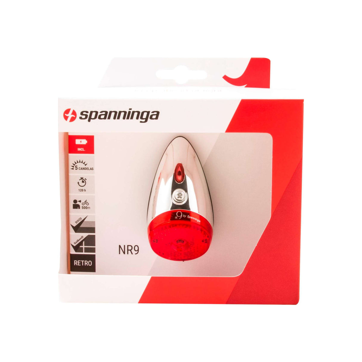 Spanninga Arrière Lumière n ° 9