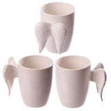 Mug en céramique avec anse en forme d'aile d'ange