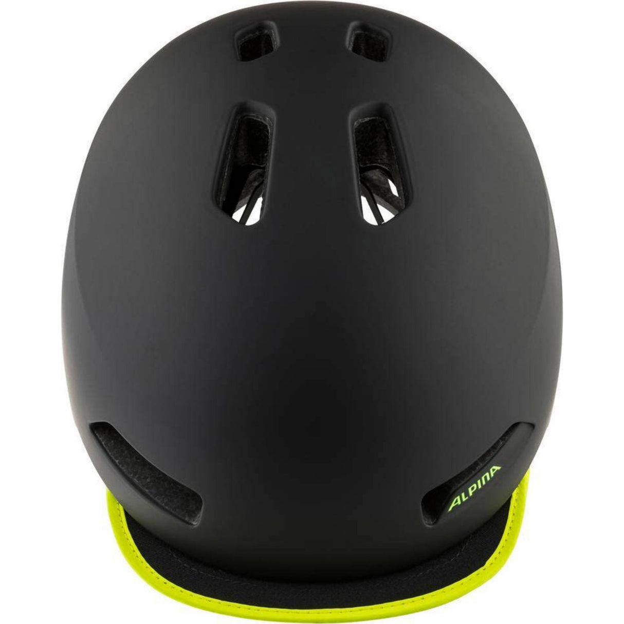 Alpina casque urbain sportif brooklyn 52-57 noir jaune mat