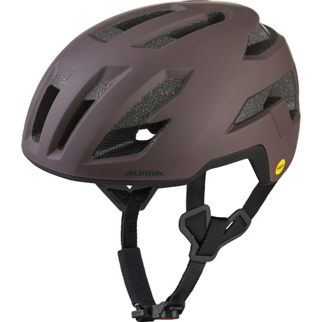 Olympic sportswear alpina sports tour casque taunus gravier mips 55-59 marron foncé mat