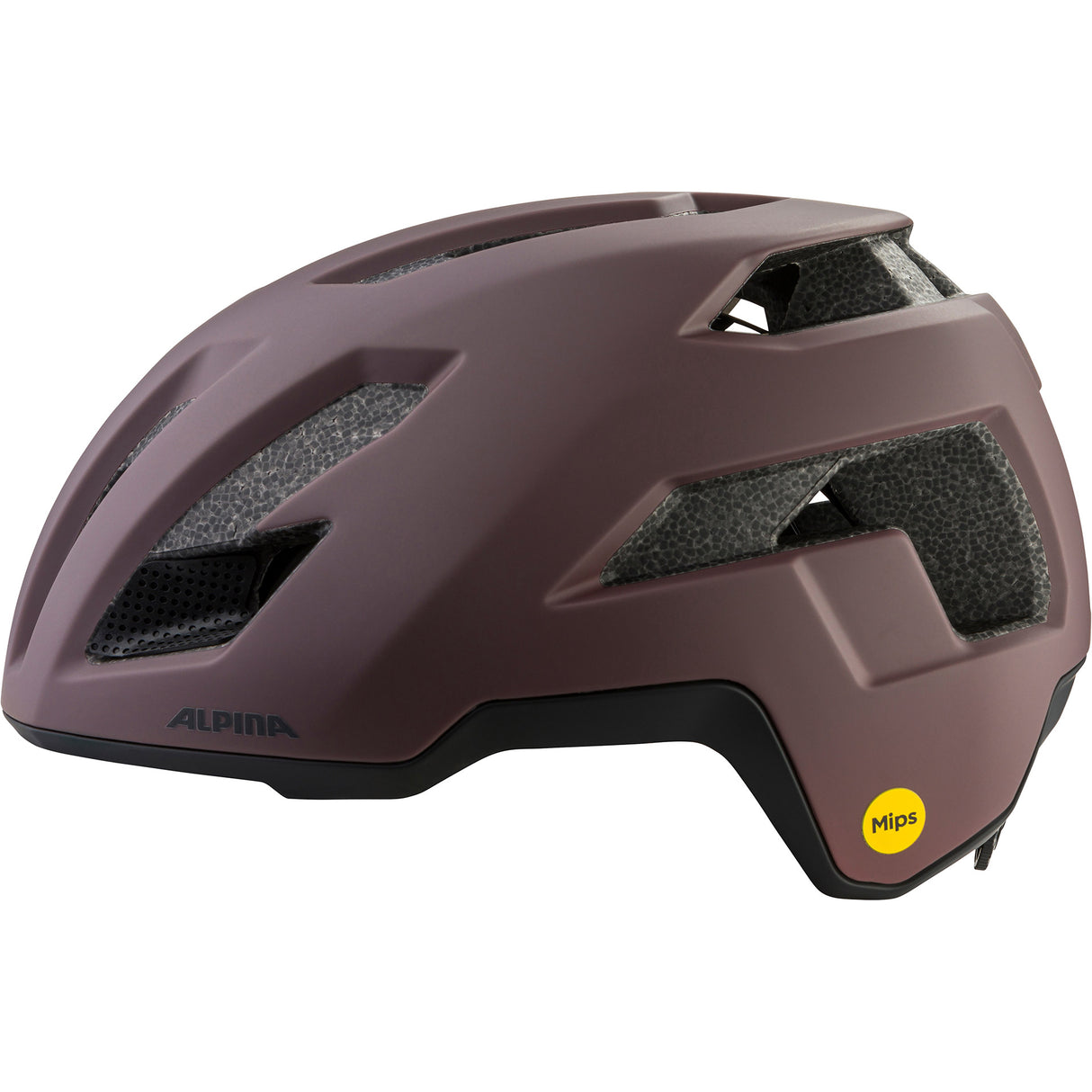 Olympic sportswear alpina sports tour casque taunus gravier mips 55-59 marron foncé mat