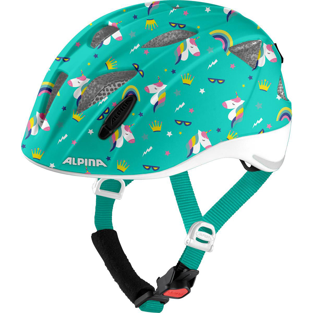 Vêtements de sport olympiques alpina sports casque pour enfants ximo flash licorne 45-49 brillant