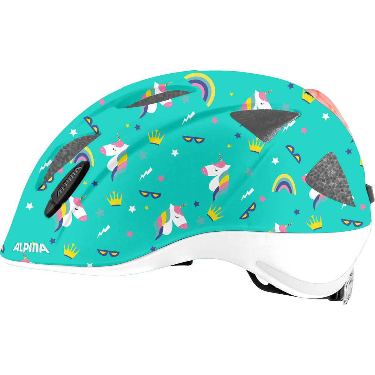 Vêtements de sport olympiques alpina sports casque pour enfants ximo flash licorne 47-51 brillant