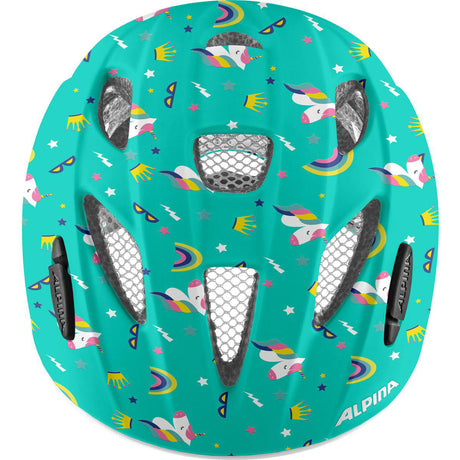 Vêtements de sport olympiques alpina sports casque pour enfants ximo flash licorne 49-54 brillant