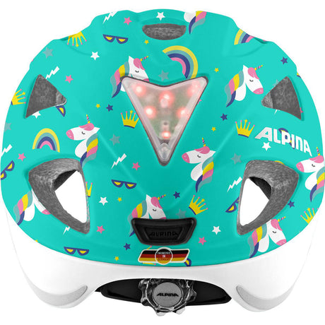 Vêtements de sport olympiques alpina sports casque pour enfants ximo flash licorne 49-54 brillant