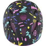Olympic sportswear alpina sports casque pour enfants ximo flash noir-confetti 49-54 mat