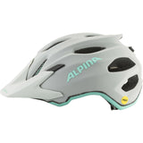 Vêtements de sport olympiques alpina sports casque pour enfants apax jr. mips 51-56 gris turquoise mat