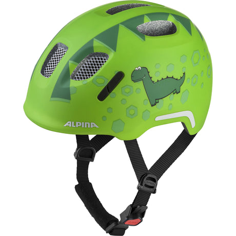 Olympic sportswear alpina sports casque pour enfants ximo 2 flash vert dino 49-54 mat