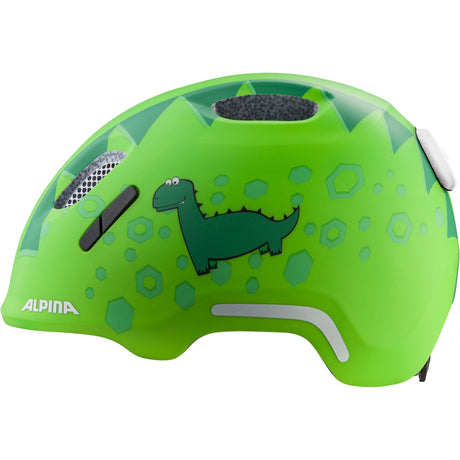 Olympic sportswear alpina sports casque pour enfants ximo 2 flash vert dino 49-54 mat