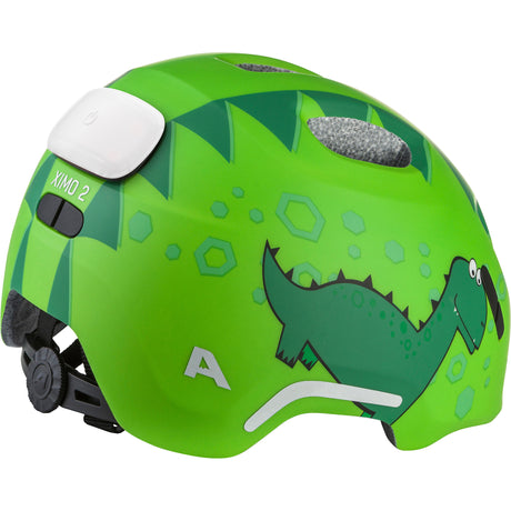 Olympic sportswear alpina sports casque pour enfants ximo 2 flash vert dino 49-54 mat