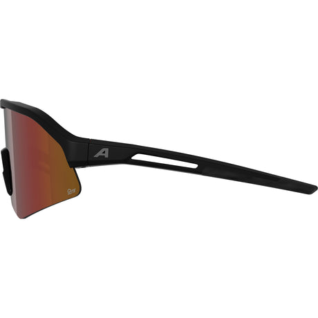 Vêtements de sport olympiques alpina sports lunettes de sport sonic hr m q-lite lentille rouge noir mat