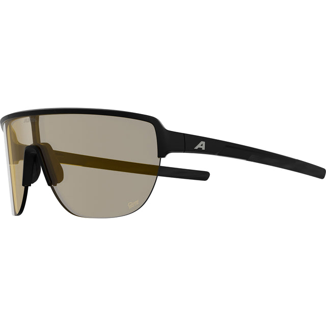 Vêtements de sport olympiques alpina sports lunettes de sport ram 2.0 q-lite lentille jaune noir mat