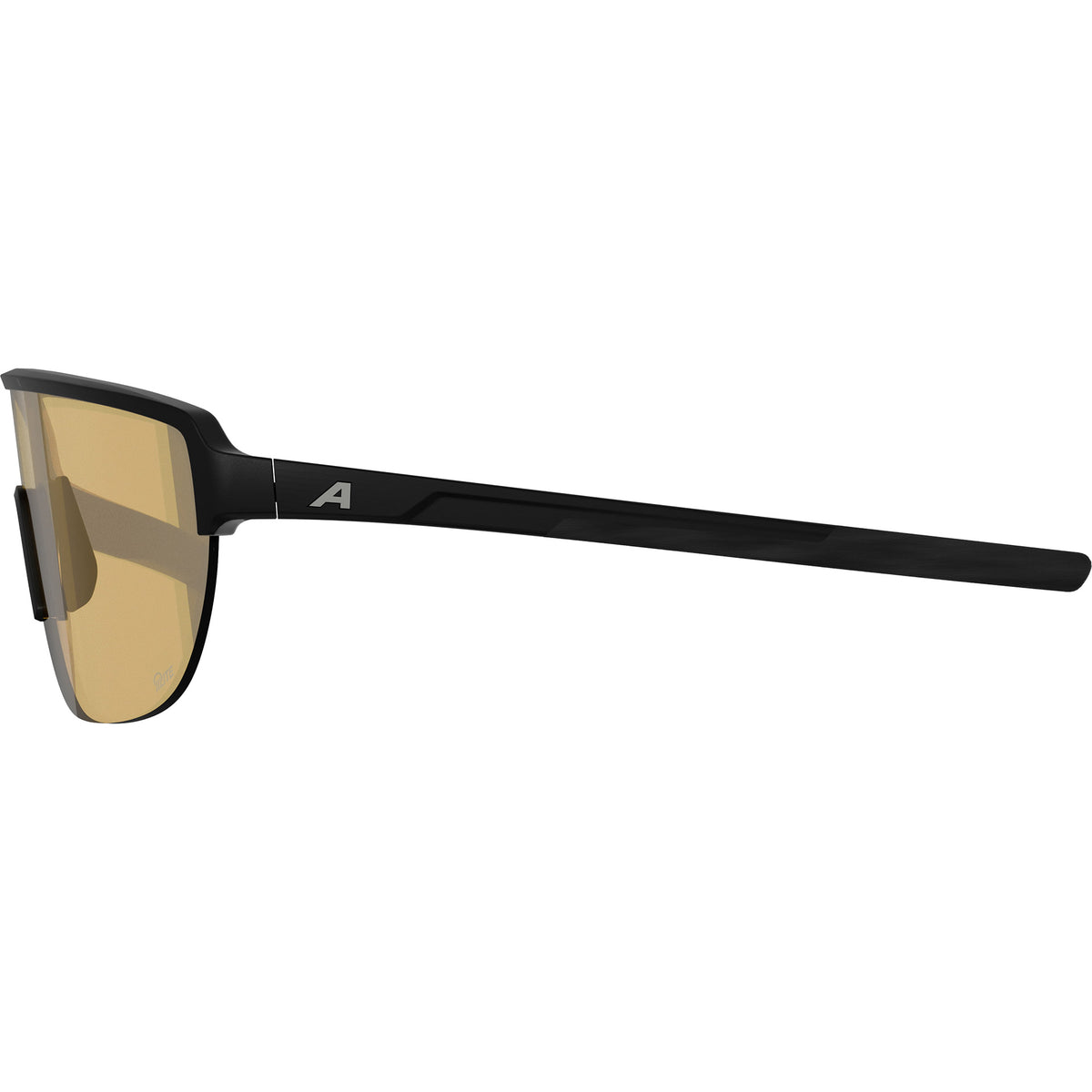 Vêtements de sport olympiques alpina sports lunettes de sport ram 2.0 q-lite lentille jaune noir mat