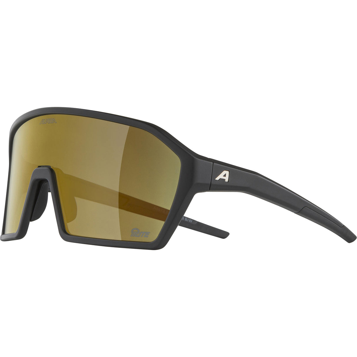 Alpina sports lunettes de sport ram q-lite or miroir noir