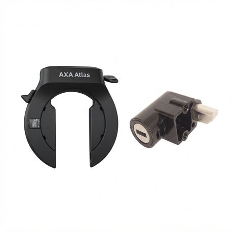 Antivol de cadre Axa atlas noir + antivol de batterie bafang