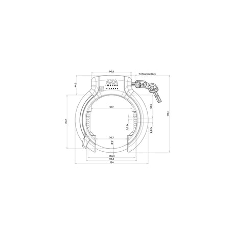 Emballage d'atelier RINGSLOT AXA IMENSO X-Large Black (P20)