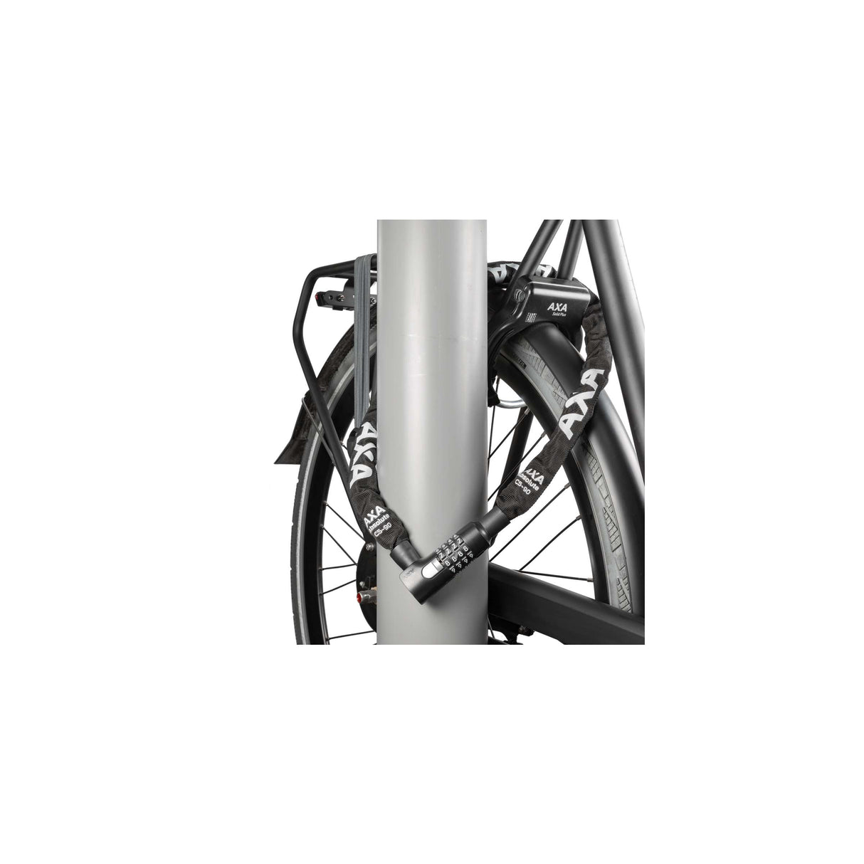 Axa antivol à chaîne absolu c5-90cm cadenas à code noir