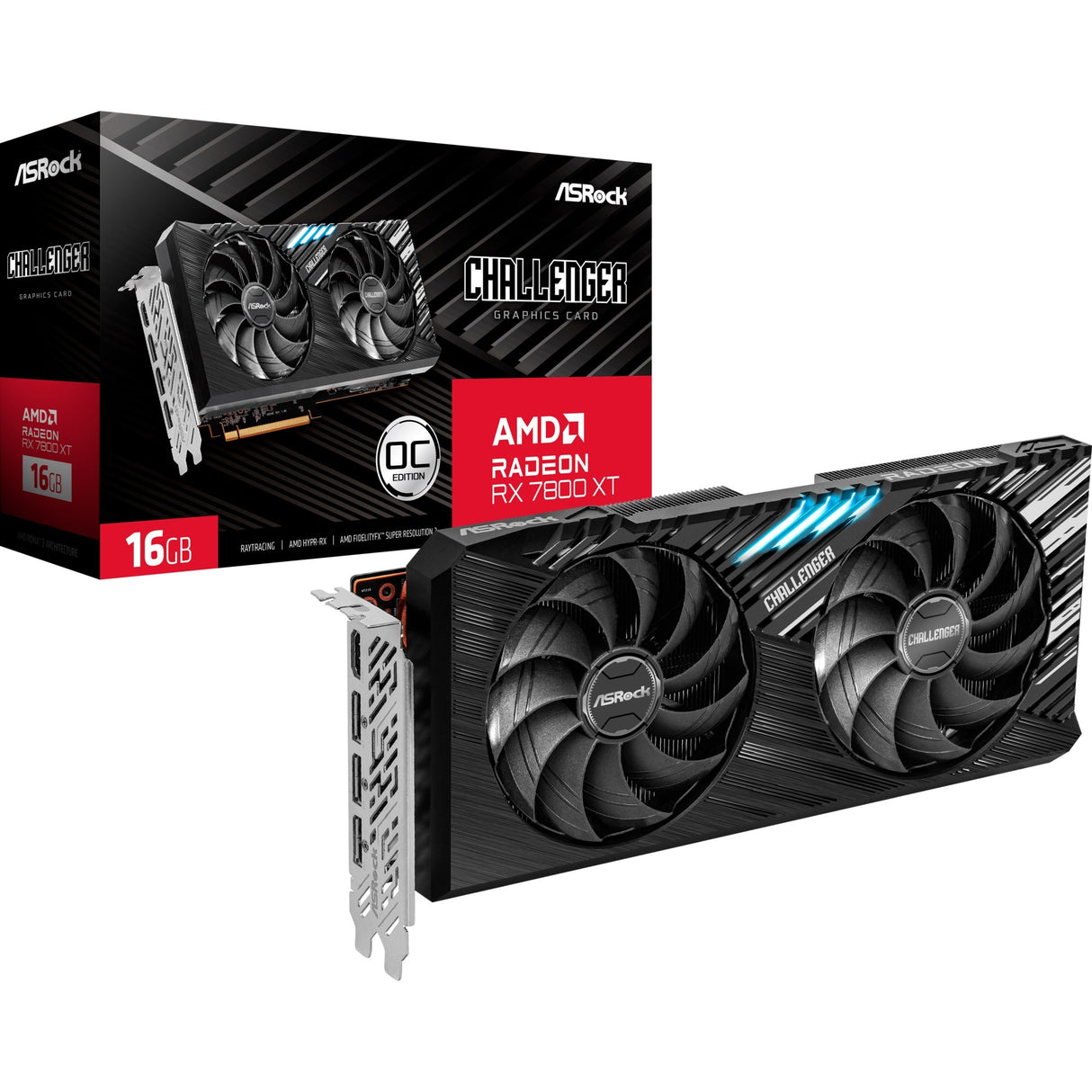 ASRock Radeon RX 7800 XT Challenger 16 Go OC