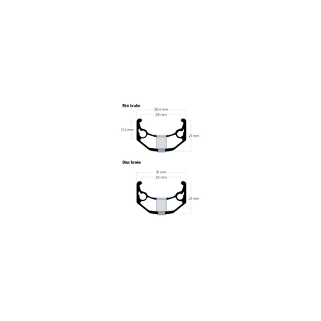 Jante Rigida ryde 28 (622) big bull 32 14 noir (sol)
