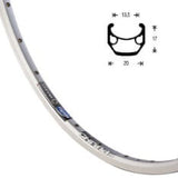 Jante Rigida Ryde 28 chrina alu 20mm 36 14