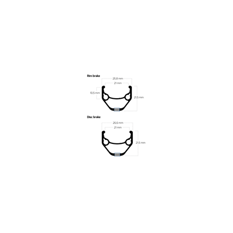Ryde jante 28 zac421 disque 32 14 noir