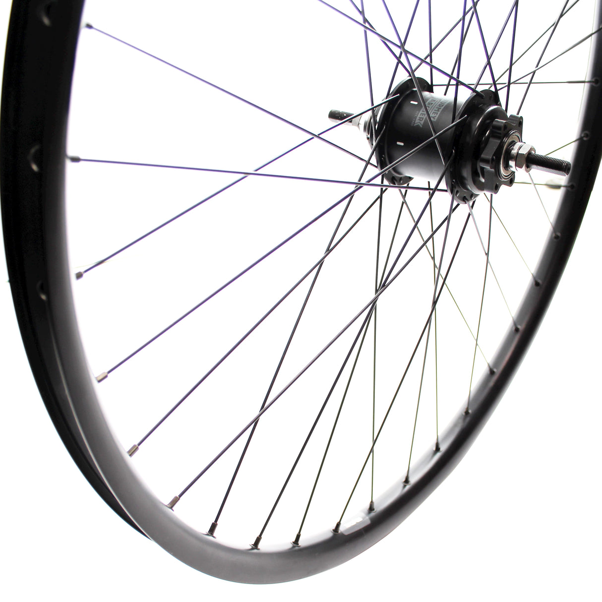 Roue arrière Roland 28 sa a2k 2 vitesses rival26 spk acier inoxydable noir
