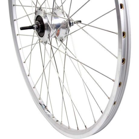 Roue arrière Roland 28 Nexus 7 RB ZAC2000 en argent en acier inoxydable SPK