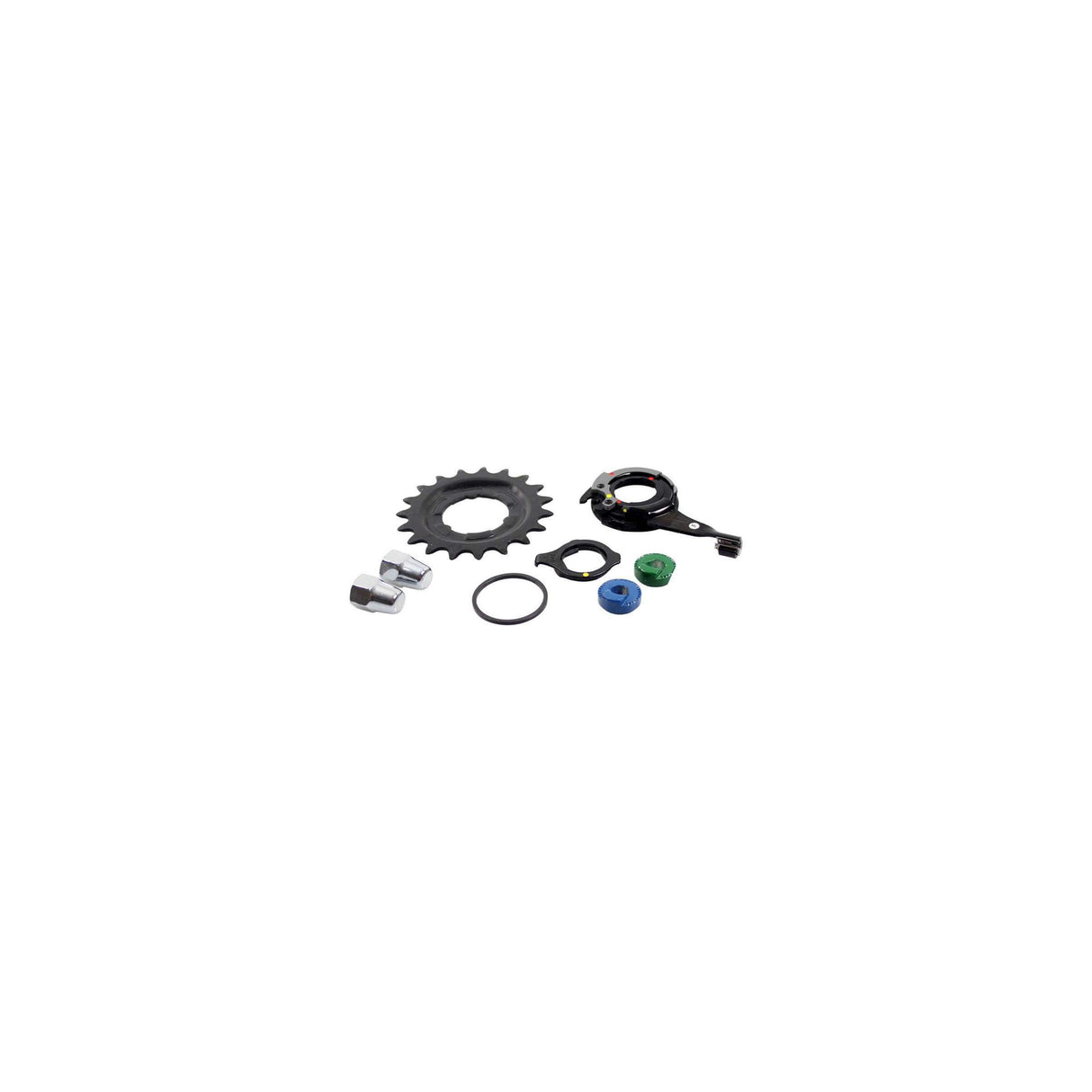Roue arrière Roland 28 Nexus 7 RB ZAC2000 en acier inoxydable noir SPK