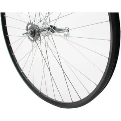 Roue arrière Roland 28 RN ZAC2000 en acier inoxydable noir SPK