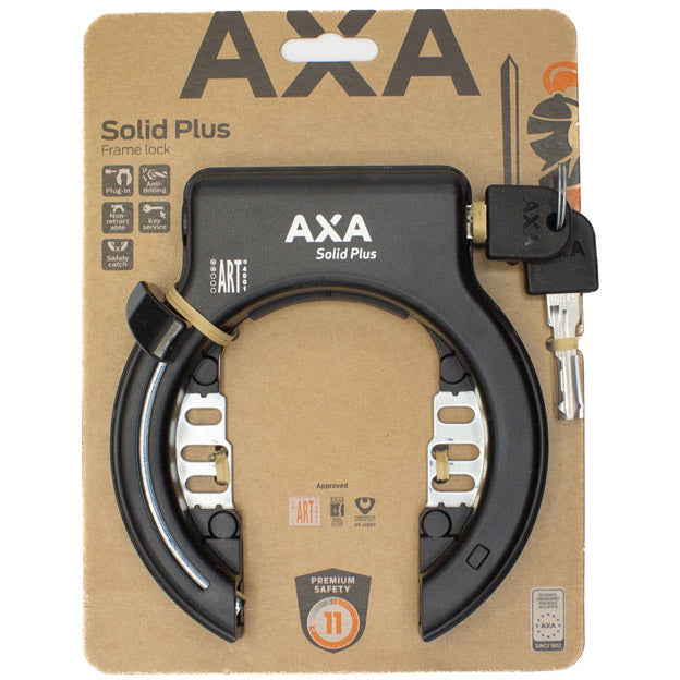 Antivol de cadre Axa solid plus noir (sur carte)