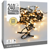 Lumières de Noël 240 LED blanc très chaud