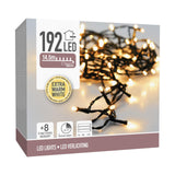 Lumières de Noël 192led batterie blanc