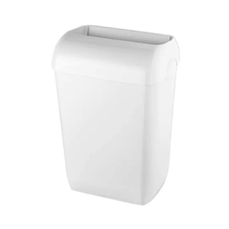Afvalbak kunststof wandmontage wit (43 liter)