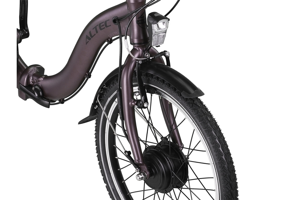 Altec Comfort E-Bike Folding Bike 20 tum 7-spd. 518WH TERRA BROWN M129 40NM -