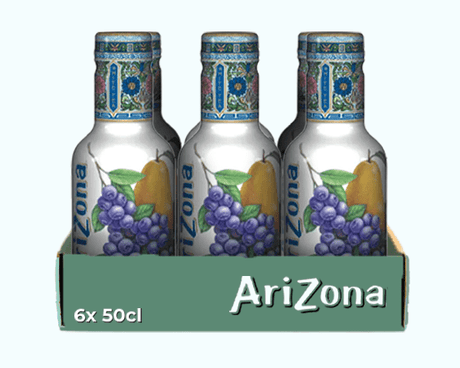 Bouchon de thé blanc myrtille d'Arizona (6x 50cl)