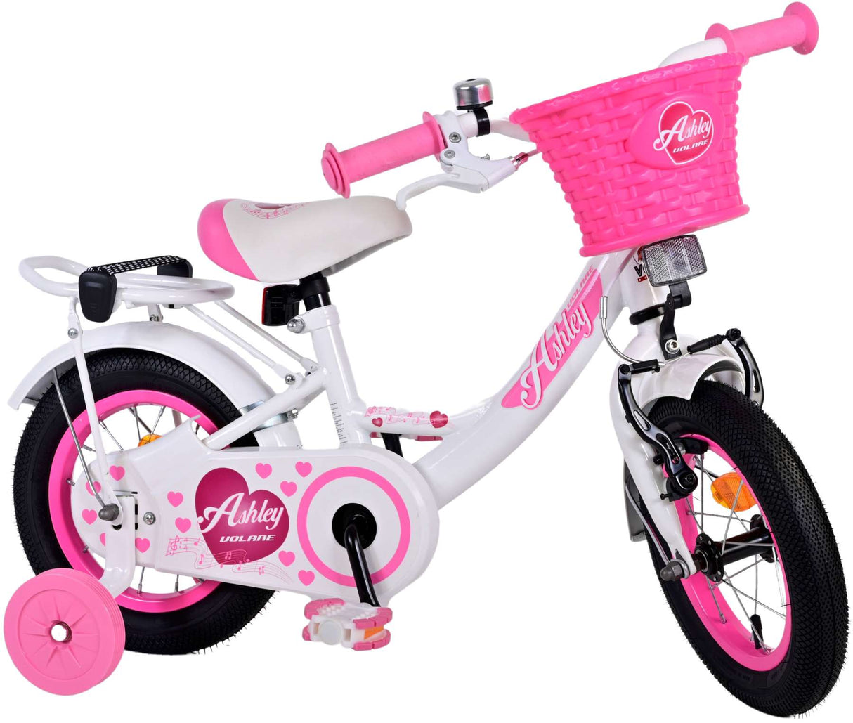 Bicicleta para niños de Vinare Ashley - Niñas - 12 pulgadas - White