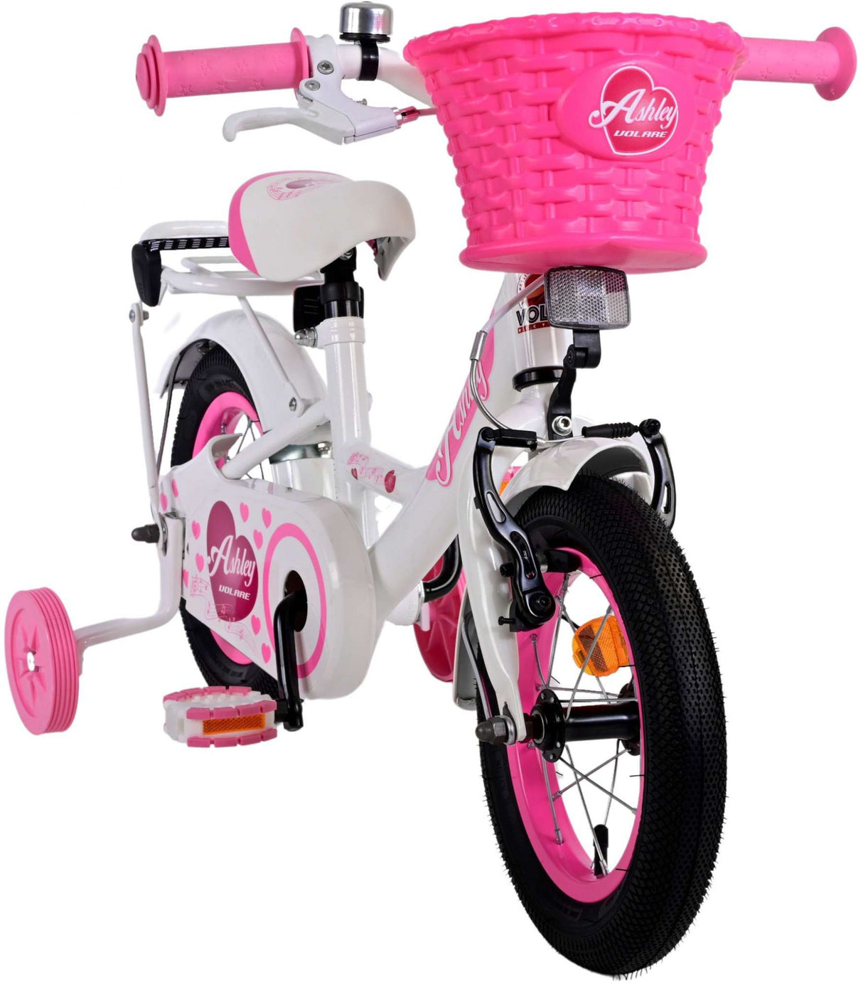 Volare Ashley Children's Bicycle - Girls - 12 Inch - White