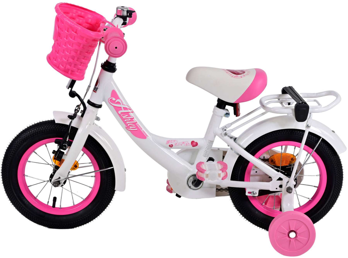 Bicicleta para niños de Vinare Ashley - Niñas - 12 pulgadas - White