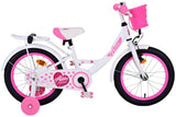 Volare Ashley Bike para niños - niñas - 16 pulgadas - blanco